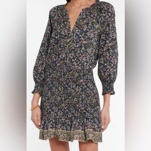 Veronica Beard Karlina Paisley Cotton Mini Dress Size: 8 Women